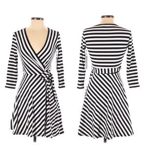 NWT Bailey44 Dry Dock Rib A-Line Dress Stripe